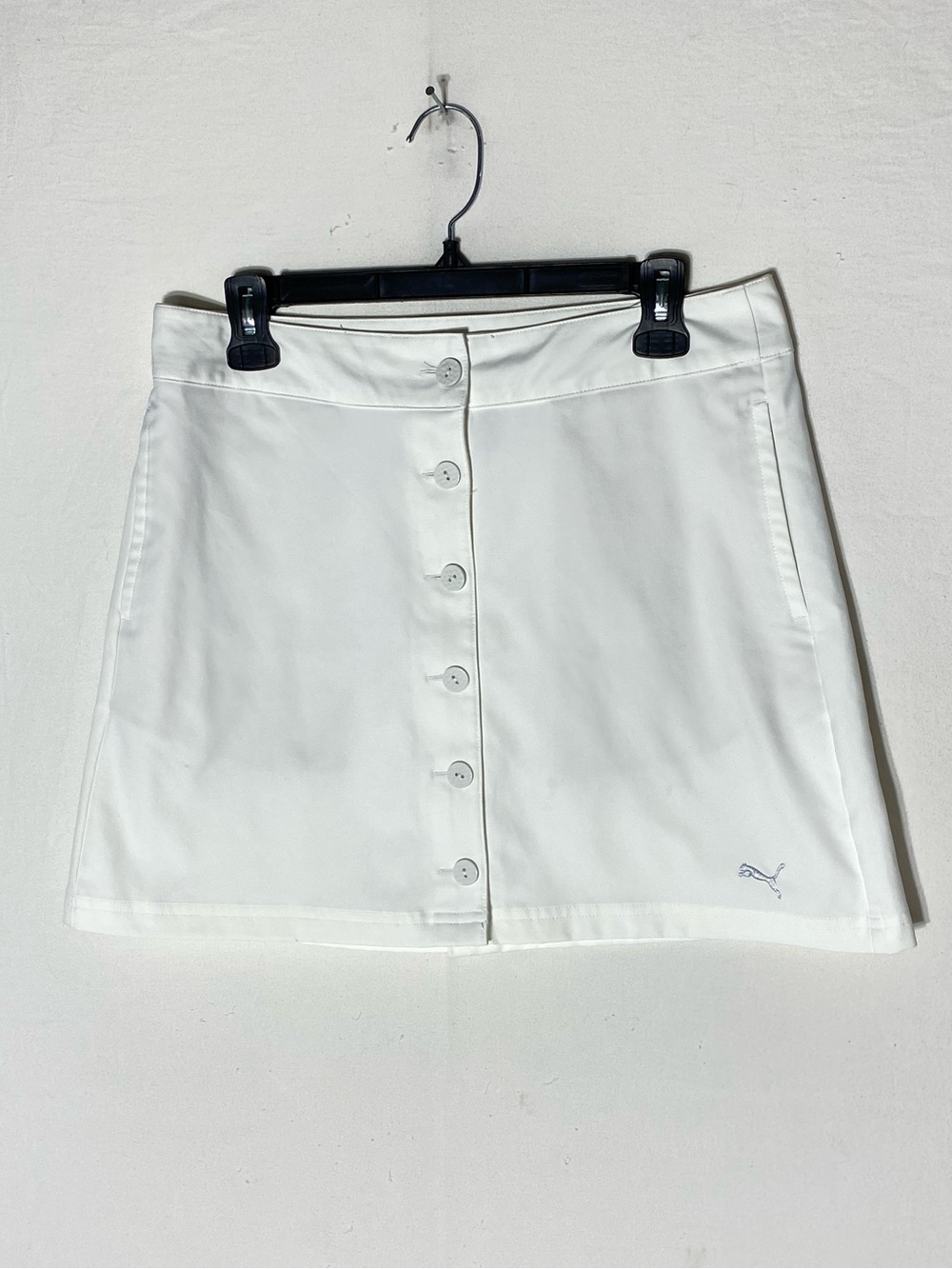 Puma Golf White Button Up Performance Athletic Golf Skirt 8 Activewear Sporty